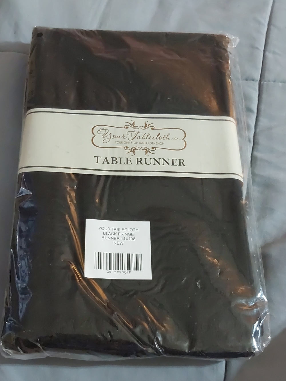 Black Table Runner